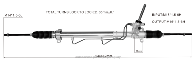 cremallera de dirección asistida 22930456 Autopartes Asunción Paraguay - 4BJ82707 CHEVROLET