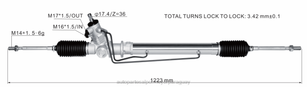 cremallera de dirección asistida 44504-87601-000 Repuestos Auto Paraguay - 4BJ82811 DAIHATSU