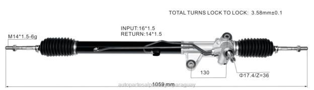 Cremallera de dirección asistida 53601-s04-e82 Venta De Autopartes Paraguay - 4BJ82536 HONDA