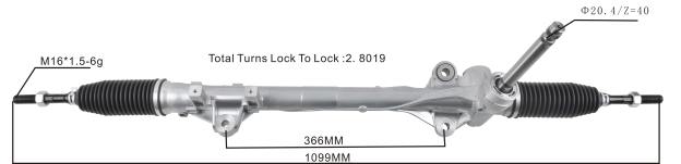cremallera de dirección asistida 56500-s6000 Autopartes Paraguay - 4BJ82755 HYUNDAI/KIA