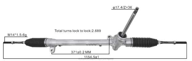 cremallera de dirección asistida db2p32110b Autopartes Al Por Mayor - 4BJ82630 MAZDA