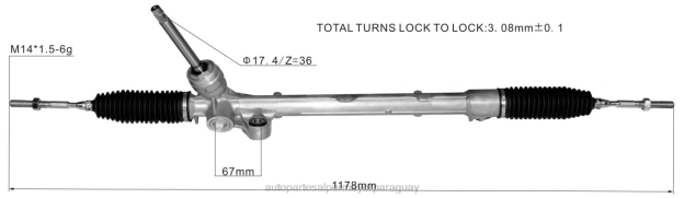 cremallera de dirección asistida tk48-32-110a tk48-32-110b tk48-32-110c Autopartes Paraguay - 4BJ82635 MAZDA