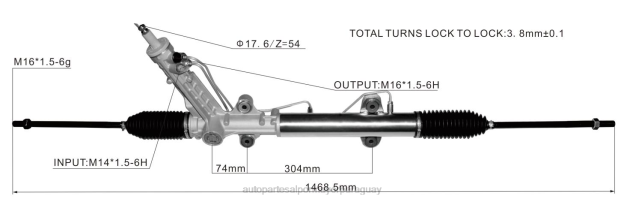 cremallera de dirección asistida 9044600300 Repuestos Auto Paraguay - 4BJ82431 MERCEDES-BENZ/BMW