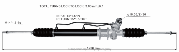 cremallera de dirección asistida mb351994 57705-43011 57700-43000 57705-43011 57705-43010 Venta De Autopartes Paraguay - 4BJ82546 MITSUBISHI