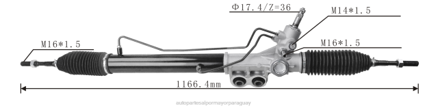Cremallera de dirección asistida 49001-ea000 49001-zp00a 49001-zp50a 49001-zg90a 49001-ea060 49001-3x12a 71702-06031 Autopartes Paraguay - 4BJ82565 NISSAN