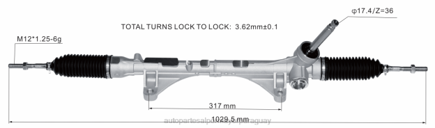 cremallera de dirección asistida 48001-3lt0a 48001-jx00a 48001-jx00b 48001-jx00c Autopartes Y Repuestos - 4BJ82599 NISSAN