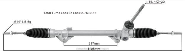 cremallera de dirección asistida 48001-4bg0a Autopartes Y Repuestos - 4BJ82589 NISSAN
