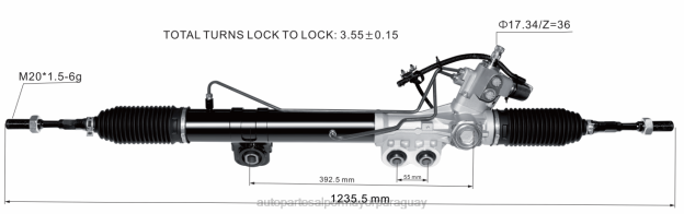 cremallera de dirección asistida 49001-1lb3b 49001-1lb2a 49001-1lb2b 49001-1lb3a Venta De Autopartes Paraguay - 4BJ82576 NISSAN