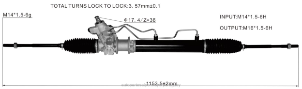 cremallera de dirección asistida 49001-27n00 Repuestos Auto Paraguay - 4BJ82591 NISSAN