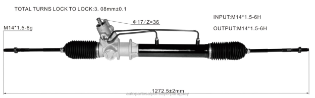 cremallera de dirección asistida 49001-2w305 Mayoristas De Repuestos De Auto - 4BJ82602 NISSAN