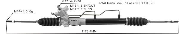 cremallera de dirección asistida 49001-5m406 49001-5m407 49001-bn013 Piezas De Automóvil - 4BJ82578 NISSAN