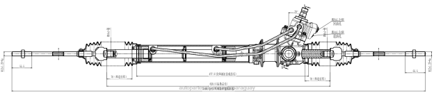cremallera de dirección asistida 49001-99l005 Venta De Autopartes Paraguay - 4BJ82586 NISSAN