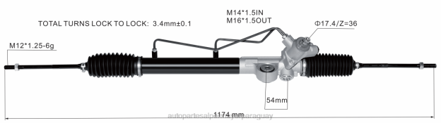 cremallera de dirección asistida 49001-wd001 Autopartes Paraguay - 4BJ82595 NISSAN