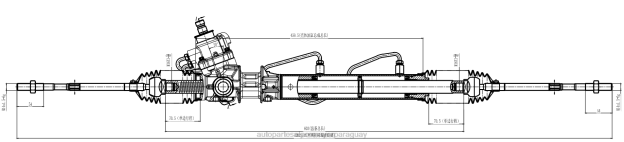 cremallera de dirección asistida 49200-44u05 Repuestos Auto Paraguay - 4BJ82581 NISSAN