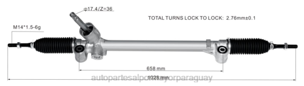 Cremallera de dirección asistida 48580-71l62 48580-71l63 Venta De Autopartes Paraguay - 4BJ82616 SUZUKI