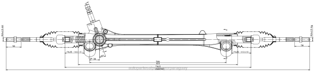 Cremallera de dirección asistida 44250-52010 44250-52340 44250-52200 Mayoristas De Repuestos De Auto - 4BJ82452 TOYOTA