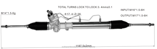 cremallera de dirección asistida 44200-28210 Venta De Autopartes Paraguay - 4BJ82506 TOYOTA