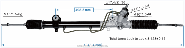 cremallera de dirección asistida 44250-04020 Autopartes Paraguay - 4BJ82465 TOYOTA