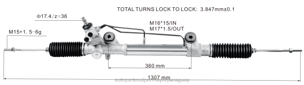 cremallera de dirección asistida 44250-0k800 44250-0k600 Autopartes Y Repuestos - 4BJ82469 TOYOTA