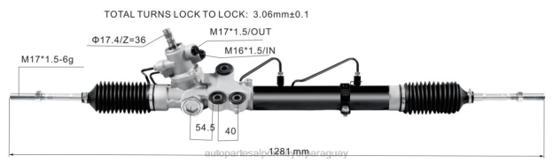 cremallera de dirección asistida 44250-26220 Mayoristas De Repuestos De Auto - 4BJ82482 TOYOTA
