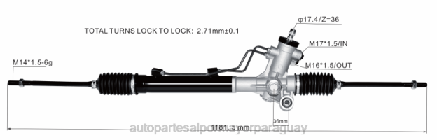 cremallera de dirección asistida 44250-42032 Mayoristas De Repuestos De Auto - 4BJ82492 TOYOTA