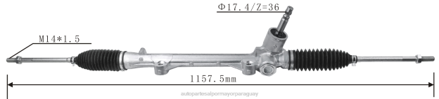 cremallera de dirección asistida 45502-bz040 Venta De Repuestos Motos Al Por Mayor - 4BJ82504 TOYOTA