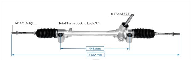 cremallera de dirección asistida 45510-0d560 Autopartes Asunción Paraguay - 4BJ82507 TOYOTA