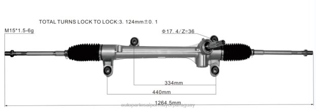 cremallera de dirección asistida 45510-28131 Mayoristas De Repuestos De Auto - 4BJ82512 TOYOTA