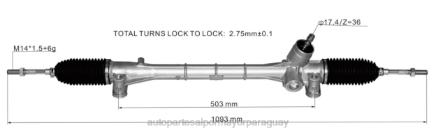 cremallera de dirección asistida 45510-47060 Venta De Autopartes Paraguay - 4BJ82476 TOYOTA