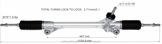 cremallera de dirección asistida 45510-48020 Autopartes Paraguay - 4BJ82515 TOYOTA