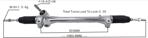 cremallera de dirección asistida 45510-58080 Autopartes Asunción Paraguay - 4BJ82457 TOYOTA
