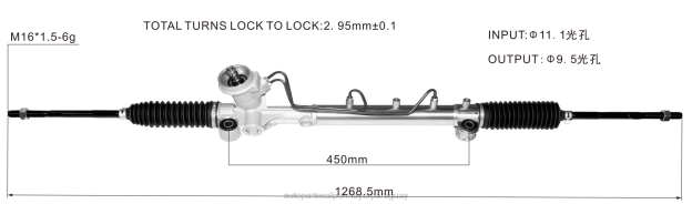 Cremallera de dirección asistida 3l8z-3504-darm yl8z-3504-kbrm Mayoristas De Repuestos De Auto - 4BJ82672 FORD