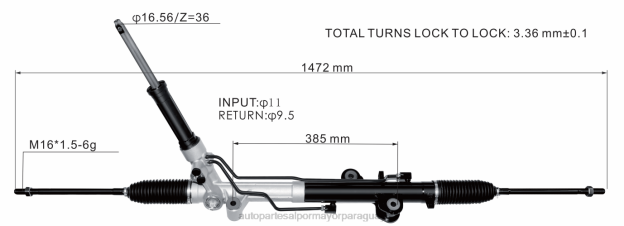 cremallera de dirección asistida ck413200ae/aj Repuestos Auto Paraguay - 4BJ82671 FORD