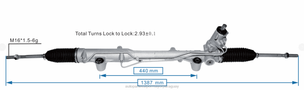 cremallera de dirección asistida 2h2422055b Autopartes Asunción Paraguay - 4BJ82427 VOLKSWAGEN